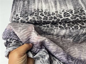 Polyesterjersey - smuk animal skin og semitransparent